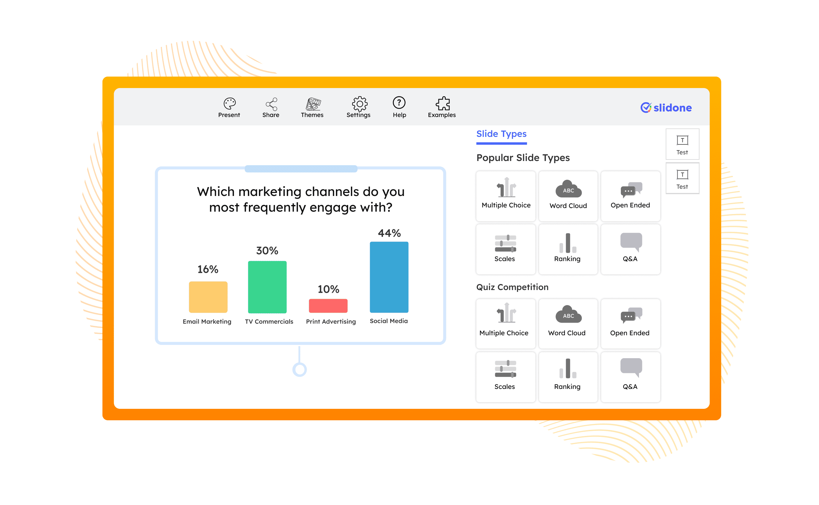 Select Poll Slide Interface