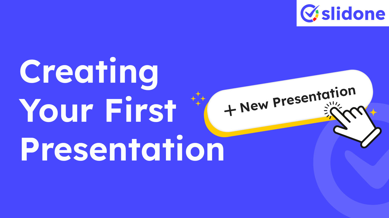 How to Create Your First Presentation in Slidone